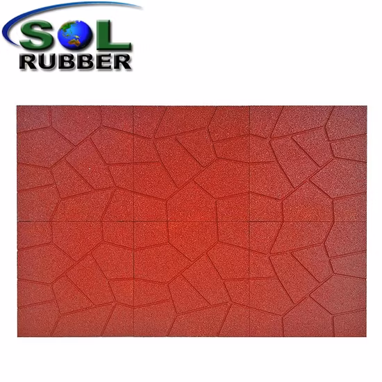Finitrice per pavimenti in gomma per esterni in patio residenziale Sol Rubber